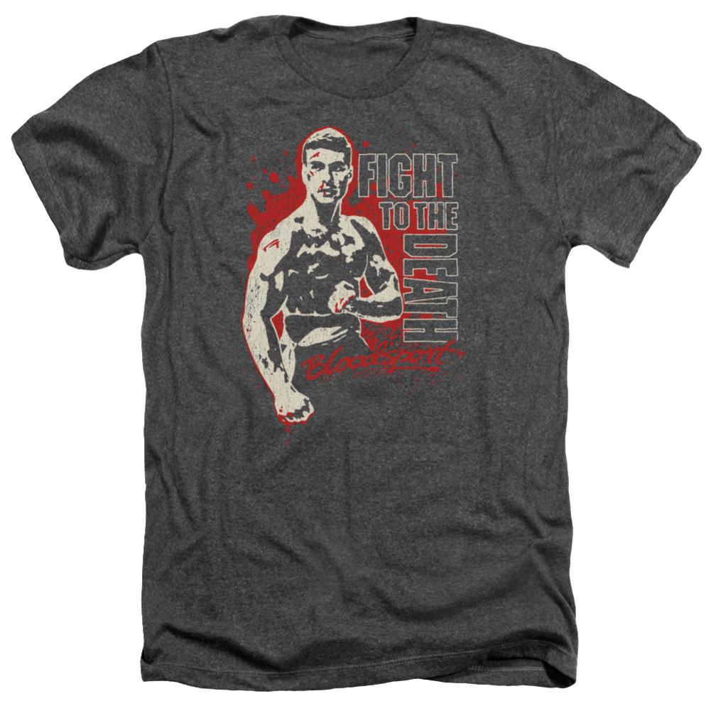 Bloodsport To The Death Men's 30/1 Heather 60 40 Poly Short-Sleeve T-Shirt