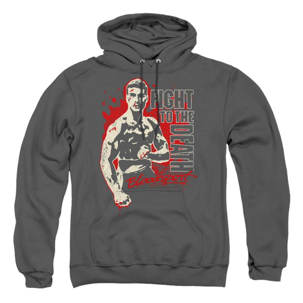 Bloodsport To The Death Men's Pull-Over 75 25 Poly Hoodie