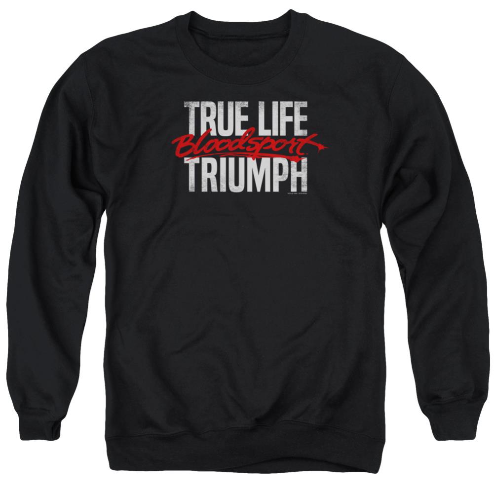Bloodsport True Story Men's Crewneck 50 50 Poly Long-Sleeve T-Shirt