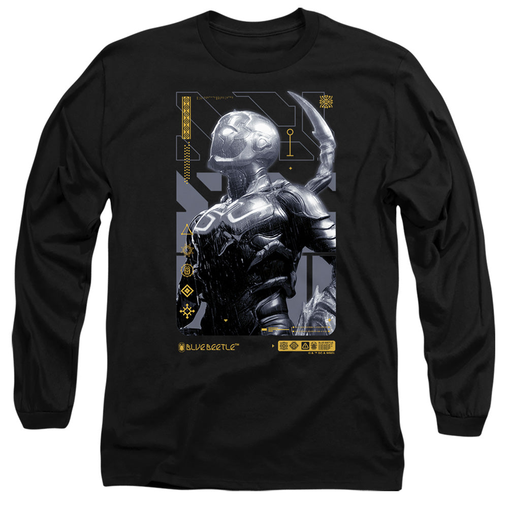 Blue Beetle Beetle Heads Up Men's 18/1 Cotton Long-Sleeve T-Shirt