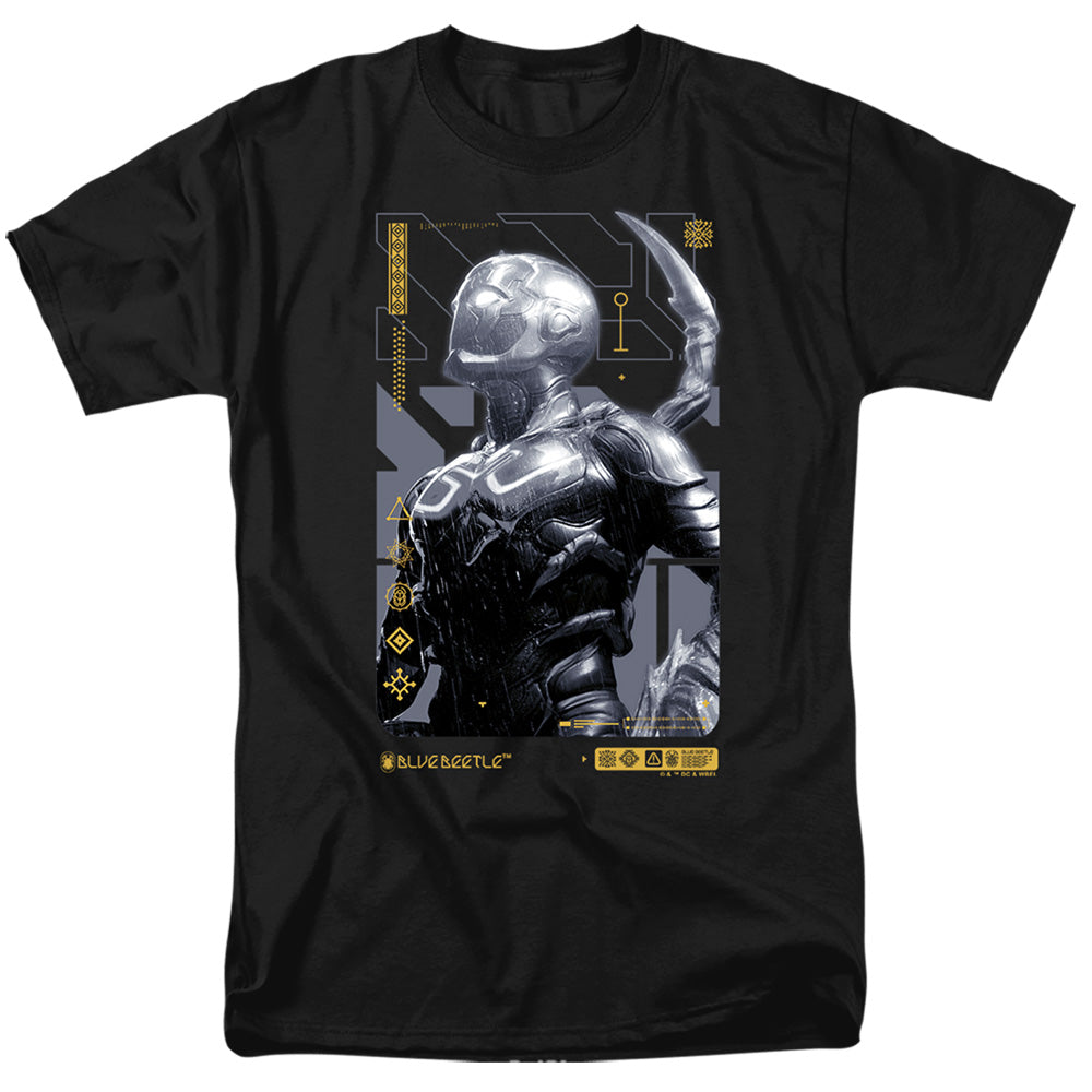 Blue Beetle Beetle Heads Up Men's 18/1 Cotton Short-Sleeve T-Shirt