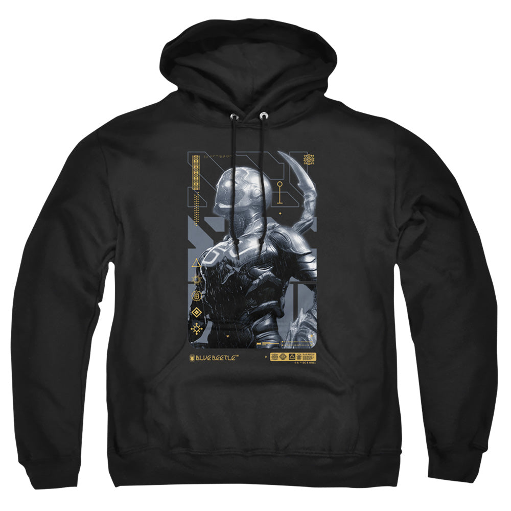 Blue Beetle Beetle Heads Up Men's Pull-Over 75 25 Poly Hoodie