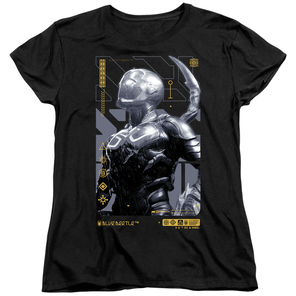 Blue Beetle Beetle Heads Up Women's 18/1 Cotton Short-Sleeve T-Shirt