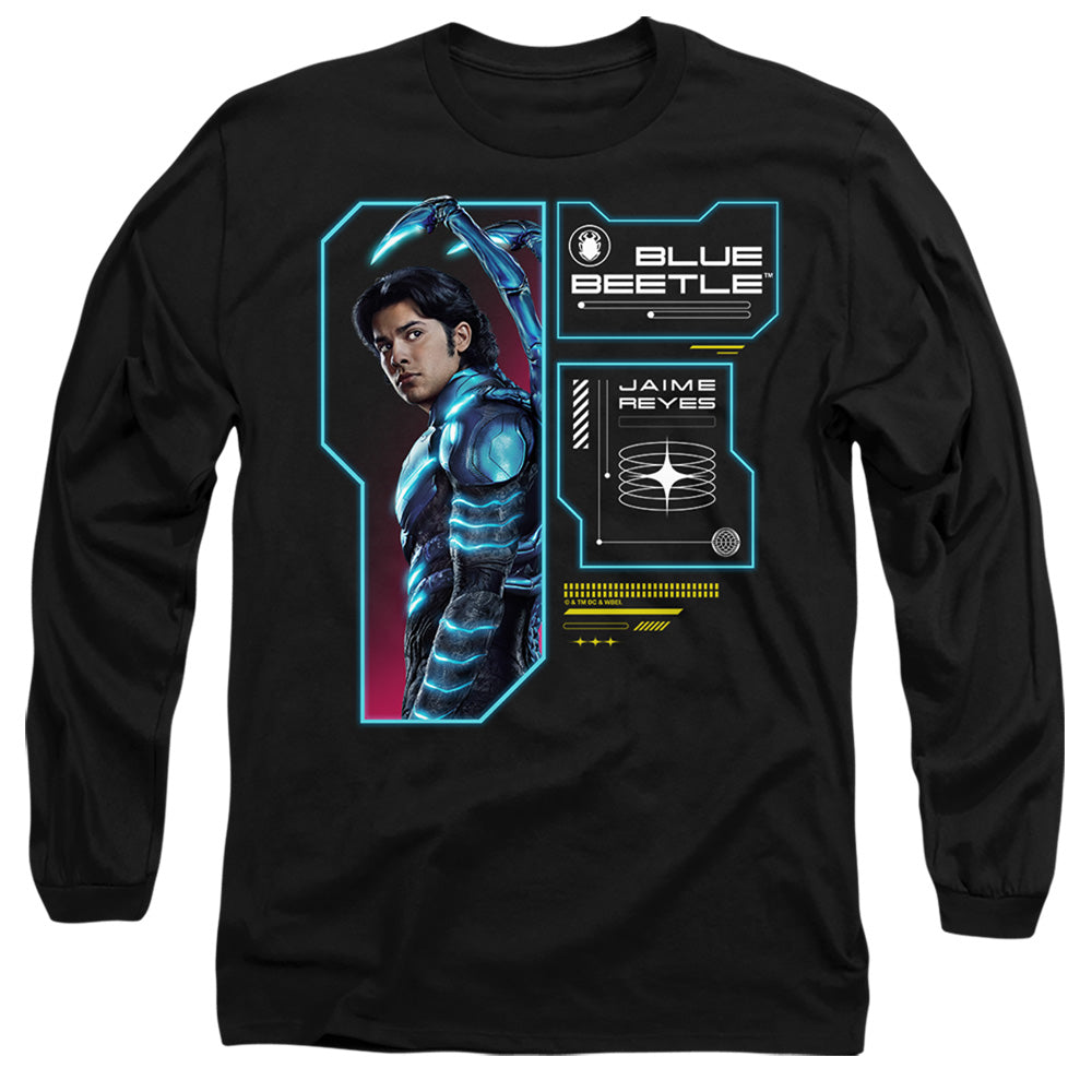Blue Beetle Data Read Out Men's 18/1 Cotton Long-Sleeve T-Shirt