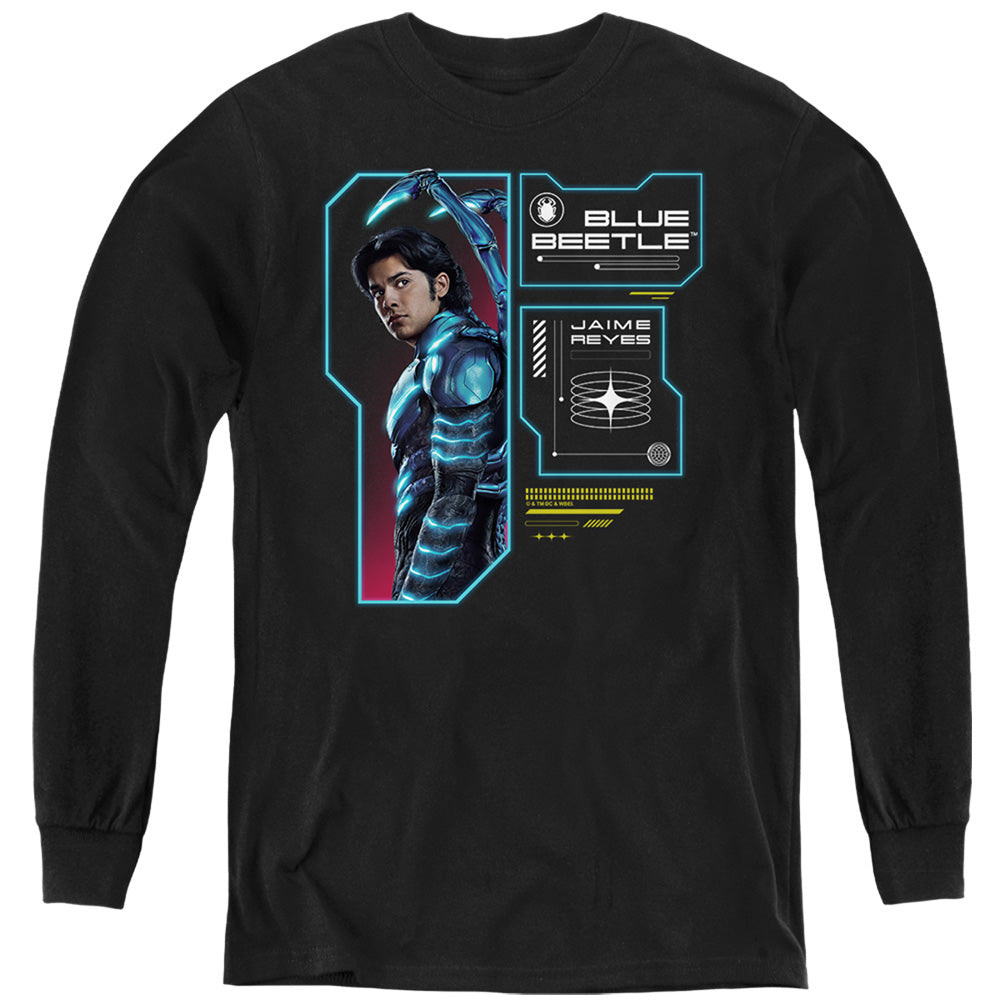 Blue Beetle Data Read Out Youth Long-Sleeve T-Shirt