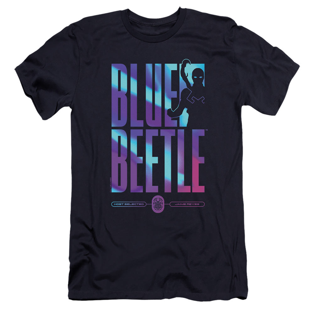 Blue Beetle Hero Host Men's Ultra-Soft 30/1 Cotton Slim Short-Sleeve T-Shirt