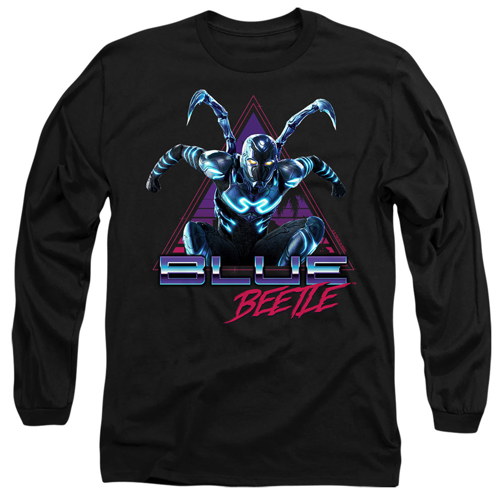 Blue Beetle Leaping Triangle Men's 18/1 Cotton Long-Sleeve T-Shirt