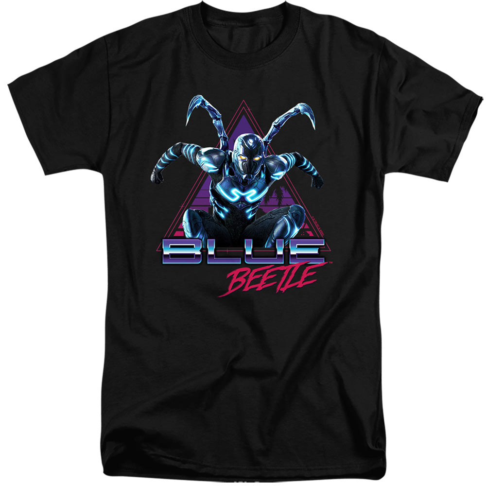 Blue Beetle Leaping Triangle Men's 18/1 Tall Cotton Short-Sleeve T-Shirt