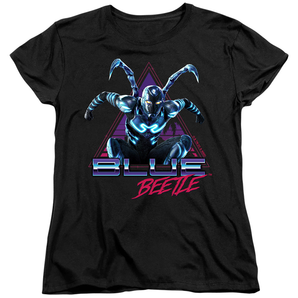Blue Beetle Leaping Triangle Women's 18/1 Cotton Short-Sleeve T-Shirt