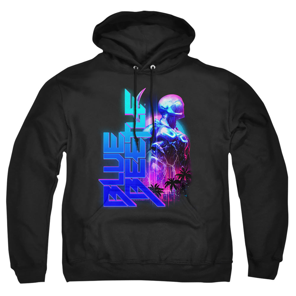 Blue Beetle Lightning Men's Pull-Over 75 25 Poly Hoodie
