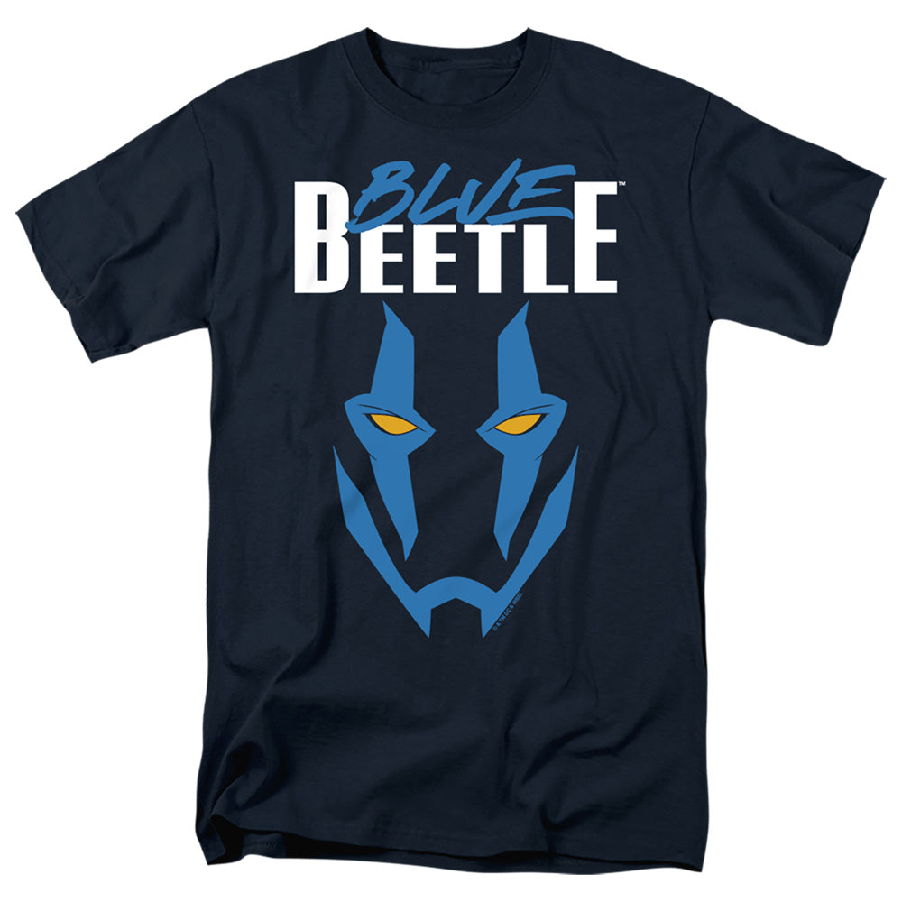 Blue Beetle Mask Men's 18/1 Cotton Short-Sleeve T-Shirt