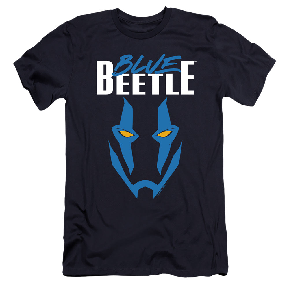 Blue Beetle Mask Men's Ultra-Soft 30/1 Cotton Slim Short-Sleeve T-Shirt