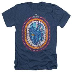 Blue Beetle Reyes Courage Men's 30/1 Heather 60 40 Poly Short-Sleeve T-Shirt