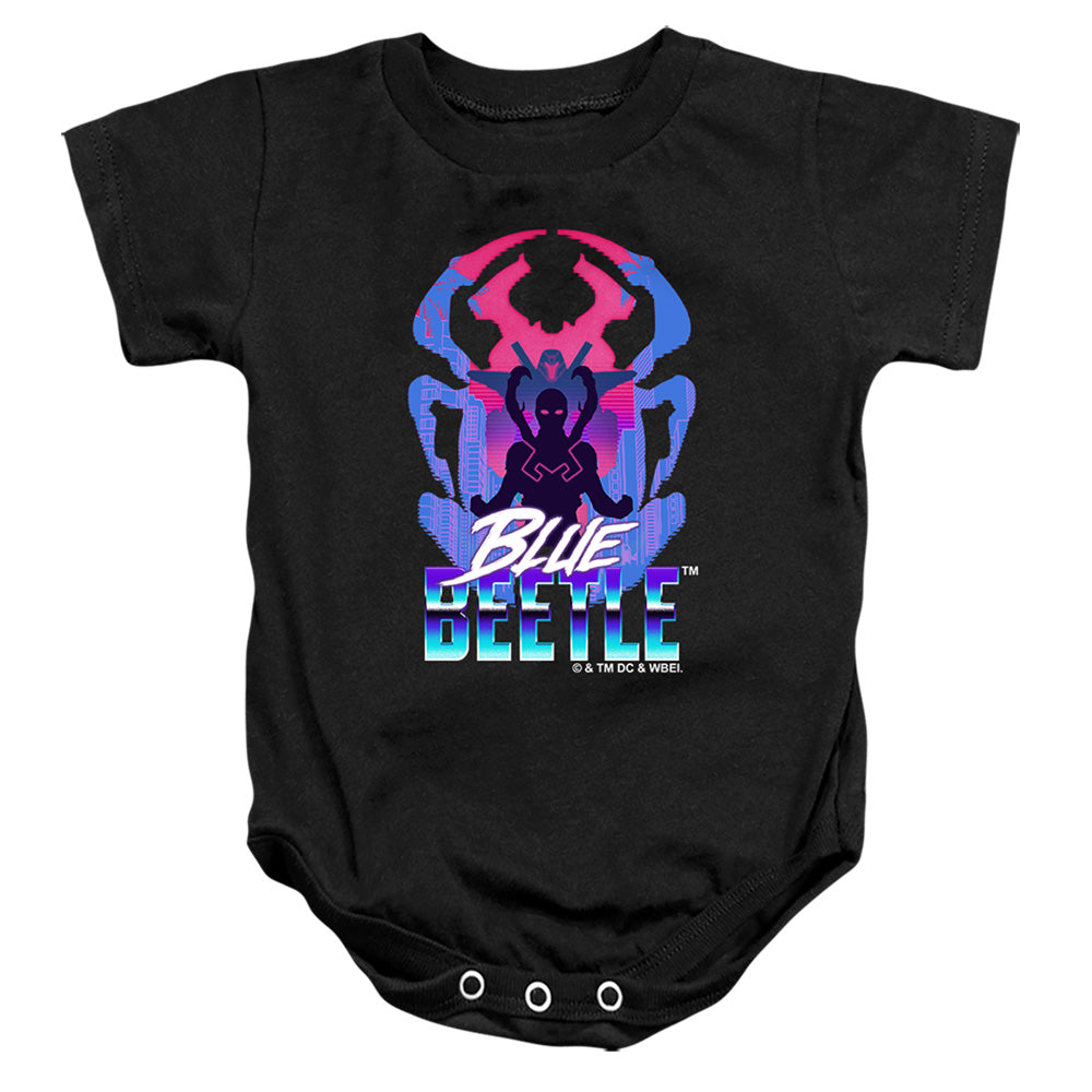 Blue Beetle Silhouette Infant's Cotton SS Snapsuit
