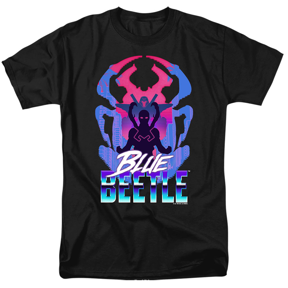 Blue Beetle Silhouette Men's 18/1 Cotton Short-Sleeve T-Shirt