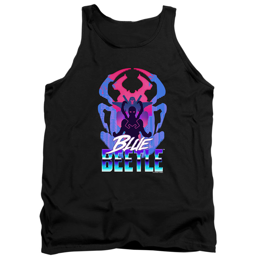 Blue Beetle Silhouette Men's 18/1 Cotton Tank Top