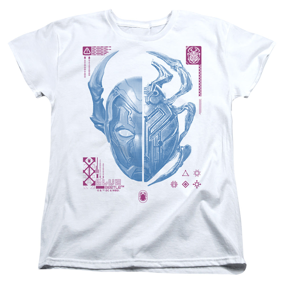 Blue Beetle Split Beetle Women's 18/1 Cotton Short-Sleeve T-Shirt