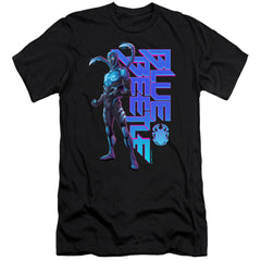 Blue Beetle Standing Men's Ultra-Soft 30/1 Cotton Slim Short-Sleeve T-Shirt