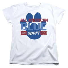 Blue's Clues All American Sport Women's 18/1 Cotton Short-Sleeve T-Shirt