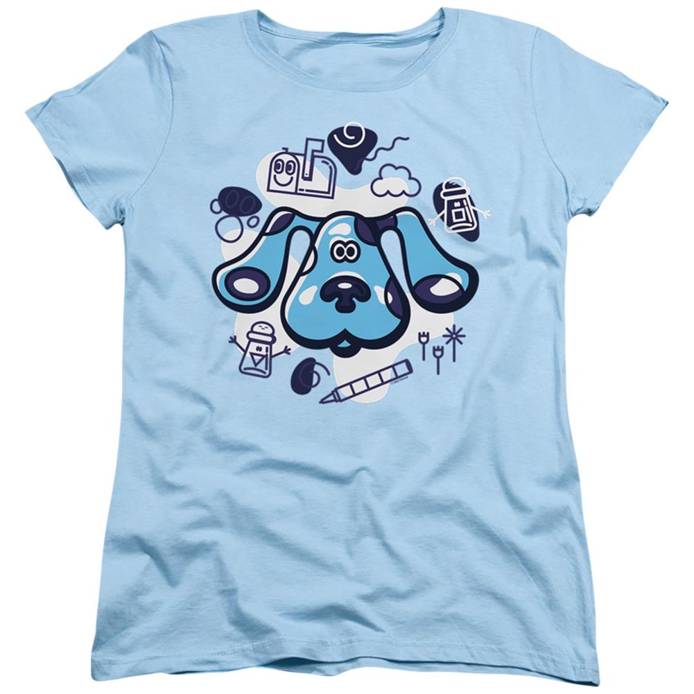 Blue's Clues And Friends Women's 18/1 Cotton Short-Sleeve T-Shirt