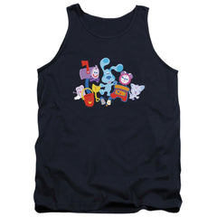 Blue's Clues Characters Men's 18/1 Cotton Tank Top