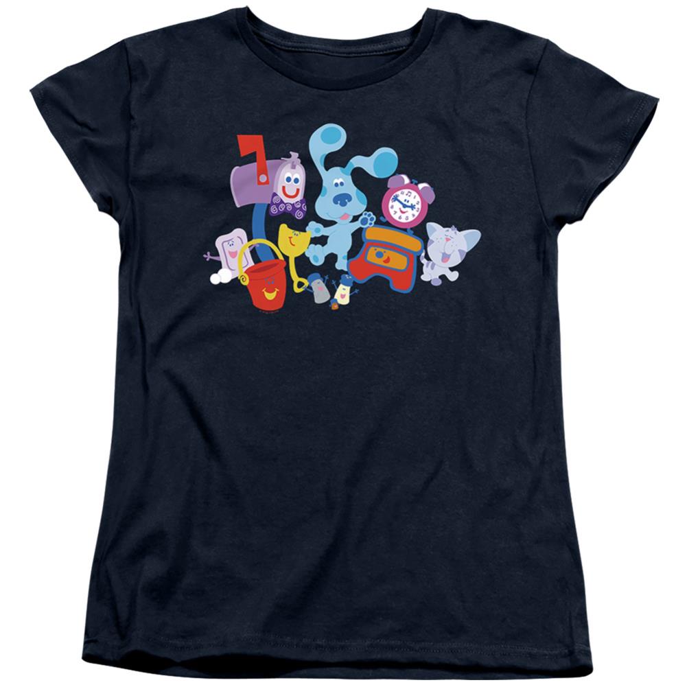 Blue's Clues Characters Women's 18/1 Cotton Short-Sleeve T-Shirt