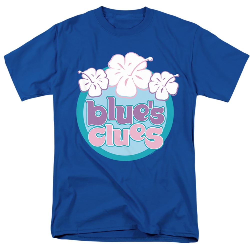 Blue's Clues Hawaiian Flowers Men's 18/1 Cotton Short-Sleeve T-Shirt