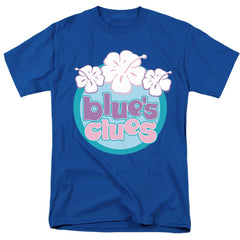 Blue's Clues Hawaiian Flowers Men's 18/1 Cotton Short-Sleeve T-Shirt