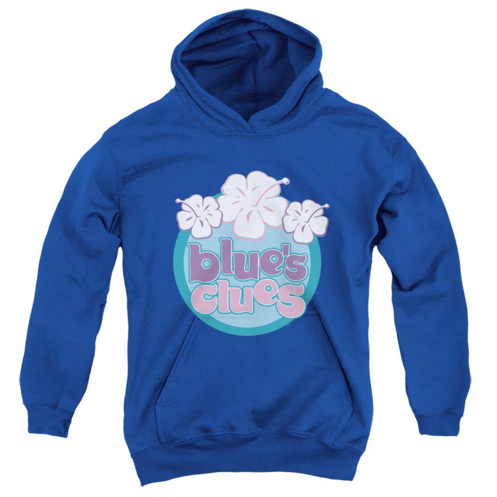 Blue's Clues Hawaiian Flowers Youth Cotton Poly Pull-Over Hoodie