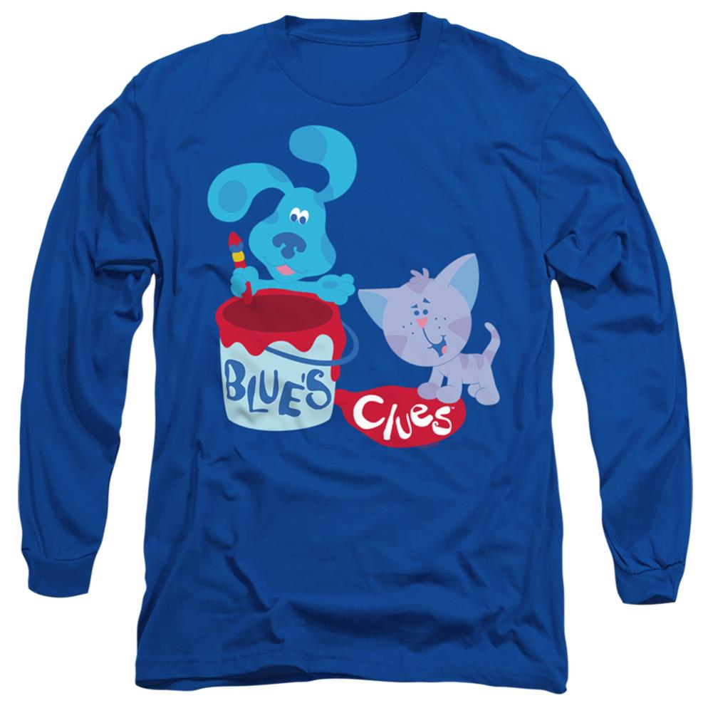 Blue's Clues Paint It! Men's 18/1 Cotton Long-Sleeve T-Shirt