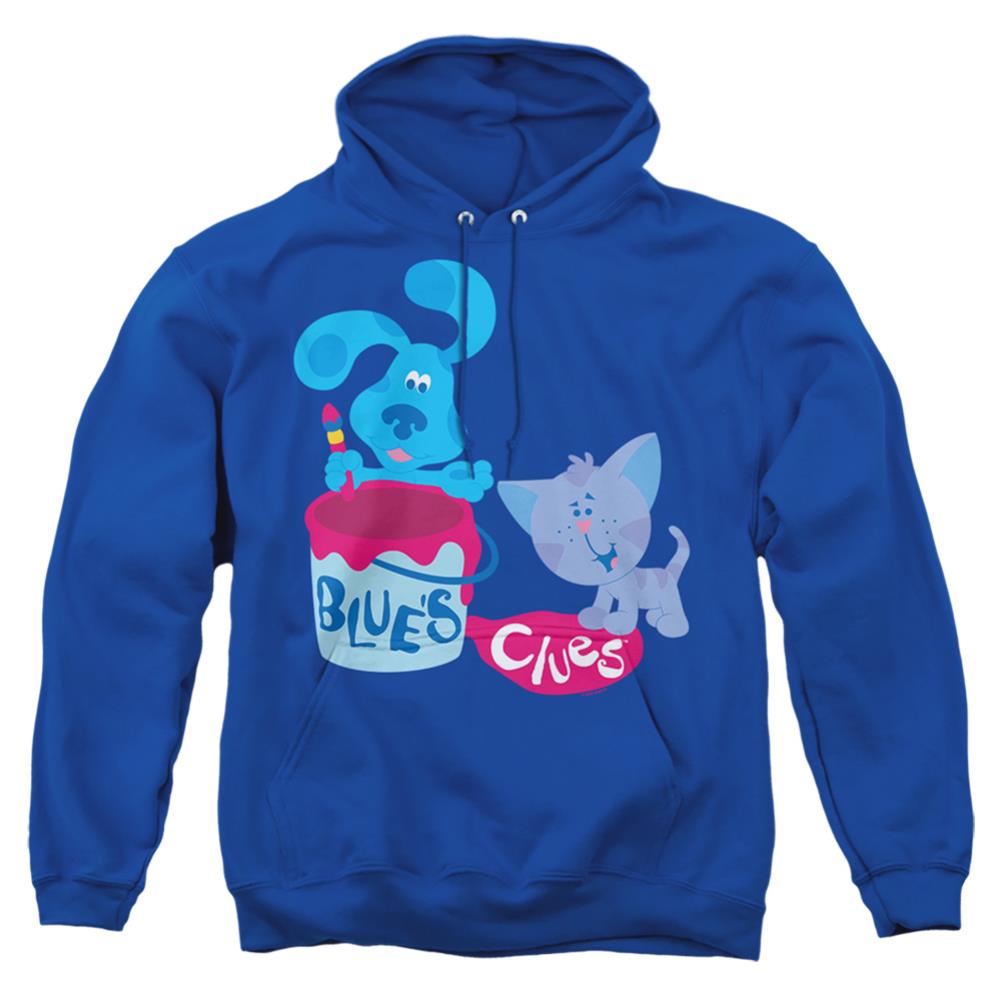 Blue's Clues Paint It! Men's Pull-Over 75 25 Poly Hoodie