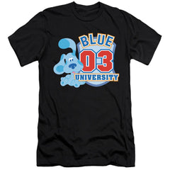 Blue's Clues University Men's Ultra-Soft 30/1 Cotton Slim Short-Sleeve T-Shirt