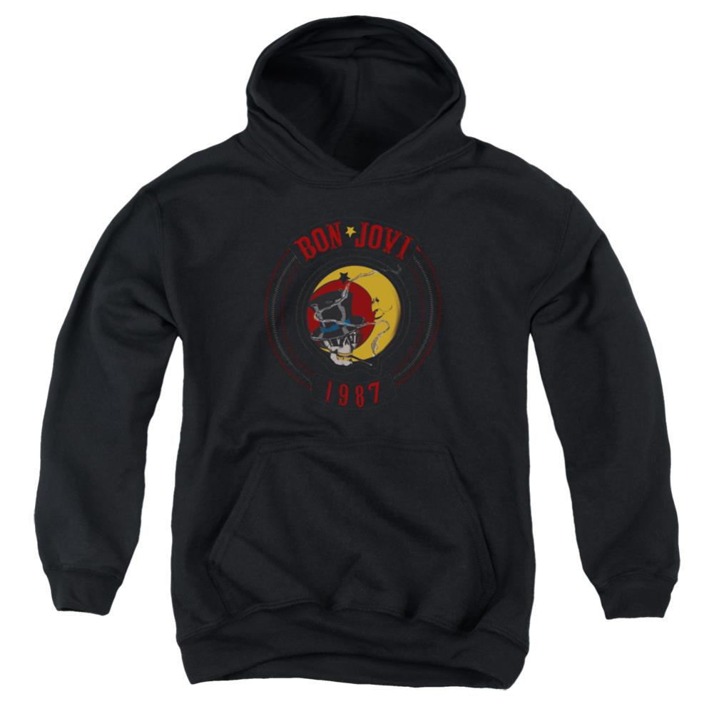 Bon Jovi 1987 Youth Cotton Poly Pull-Over Hoodie