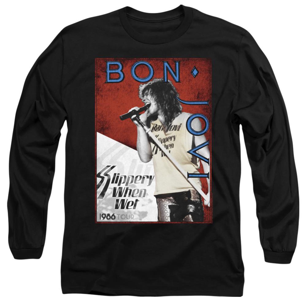 Bon Jovi 86 Tour Men's 18/1 Cotton Long-Sleeve T-Shirt