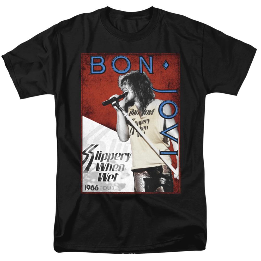 Bon Jovi 86 Tour Men's 18/1 Cotton Short-Sleeve T-Shirt