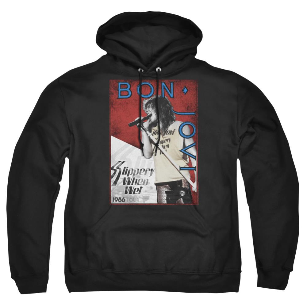 Bon Jovi 86 Tour Men's Pull-Over 75 25 Poly Hoodie