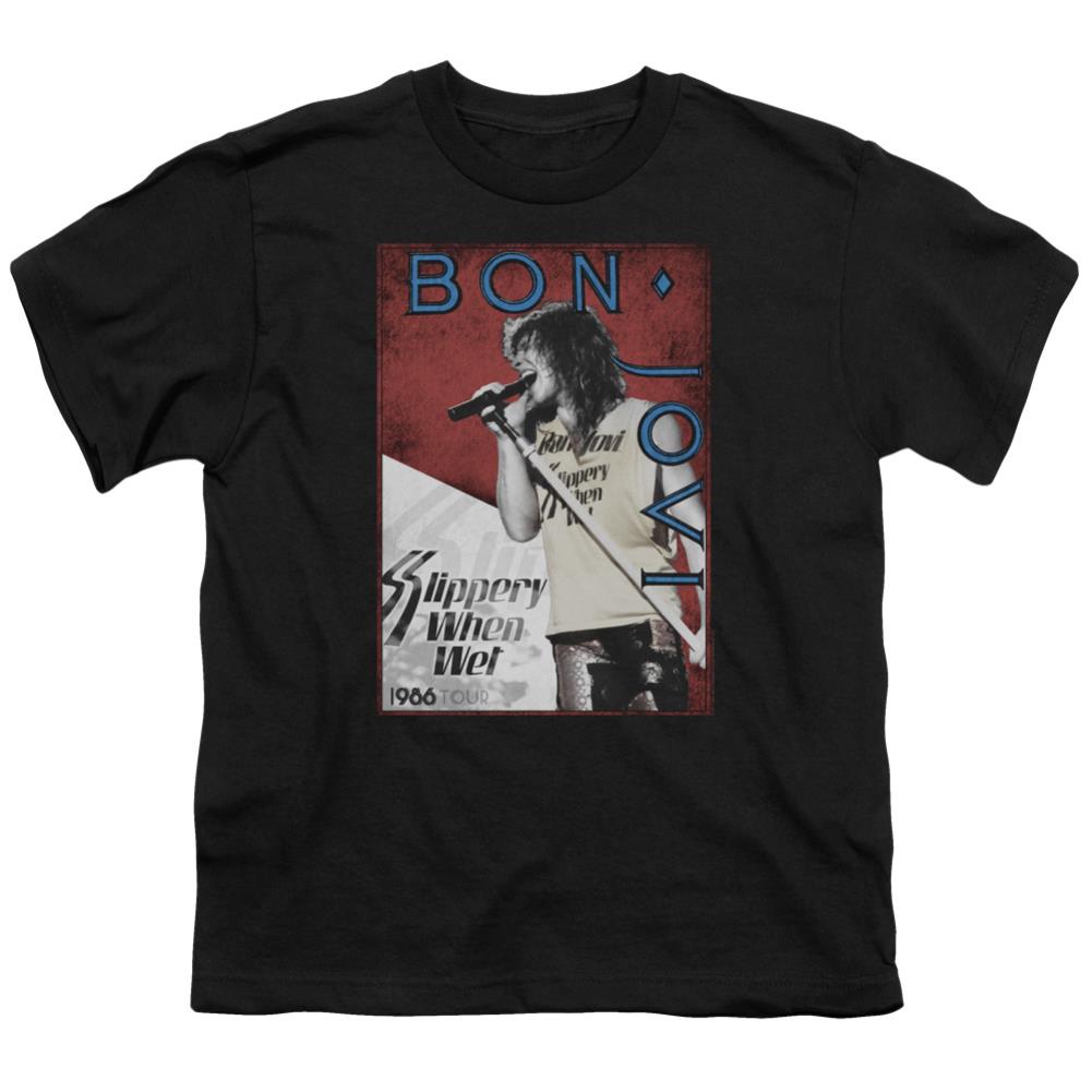 Bon Jovi 86 Tour Youth 18/1 100% Cotton Short-Sleeve T-Shirt