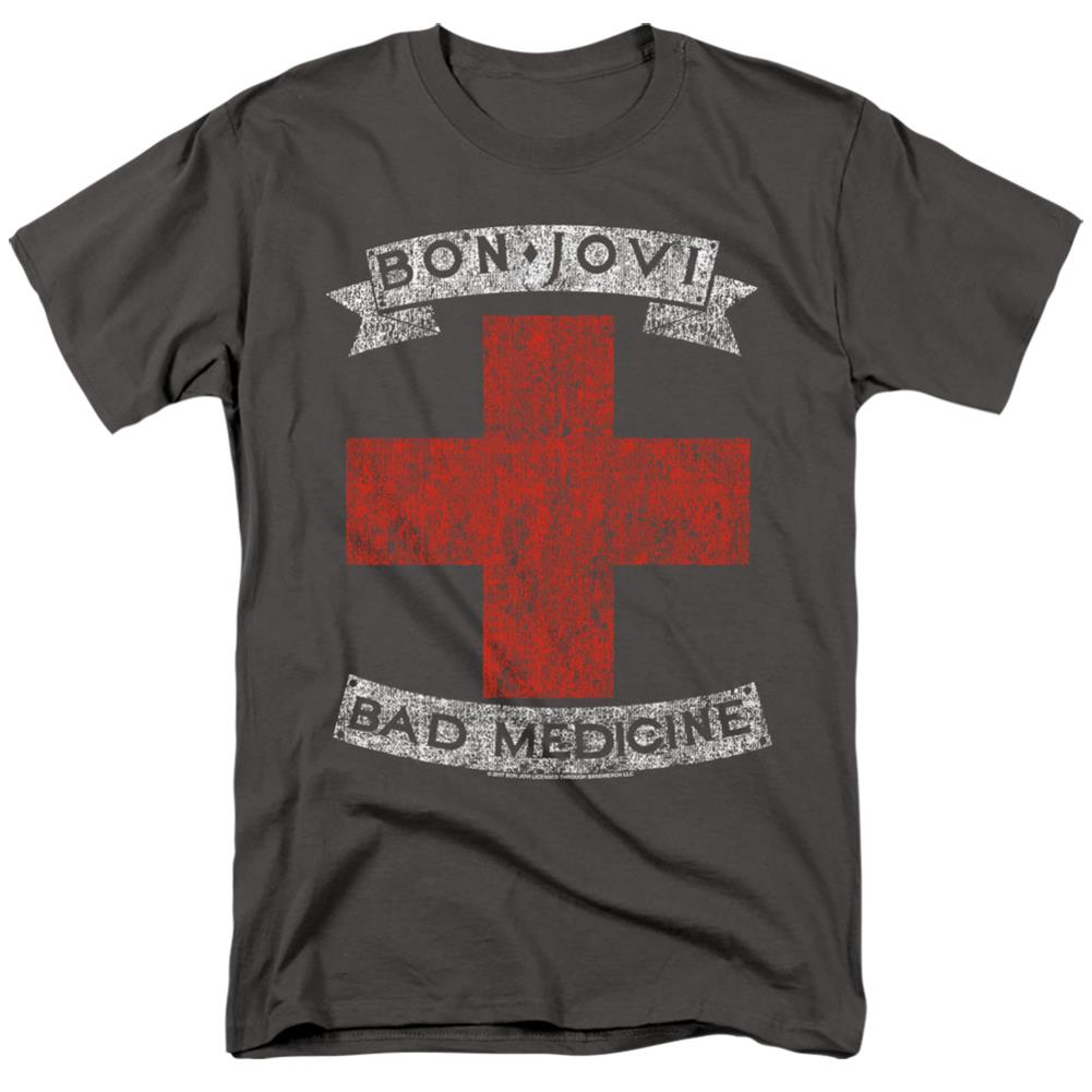 Bon Jovi Bad Medicine Men's 18/1 Cotton Short-Sleeve T-Shirt