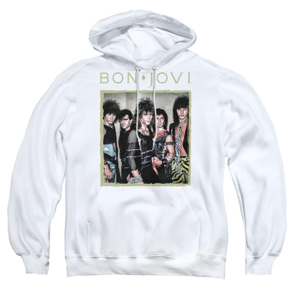 Bon Jovi Framed Men's Pull-Over 75 25 Poly Hoodie