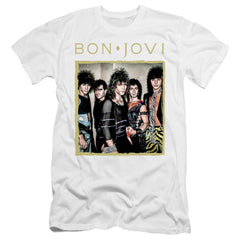 Bon Jovi Framed Men's Ultra-Soft 30/1 Cotton Slim Short-Sleeve T-Shirt