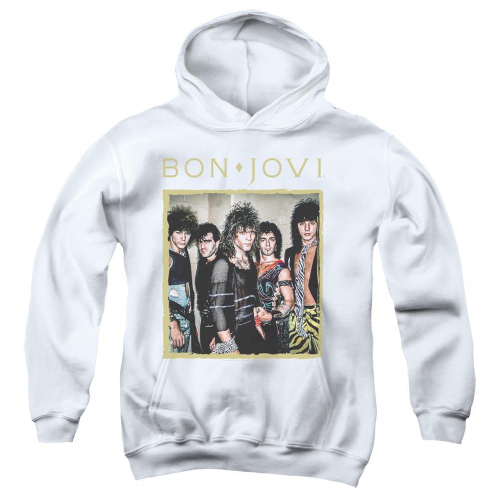 Bon Jovi Framed Youth Cotton Poly Pull-Over Hoodie