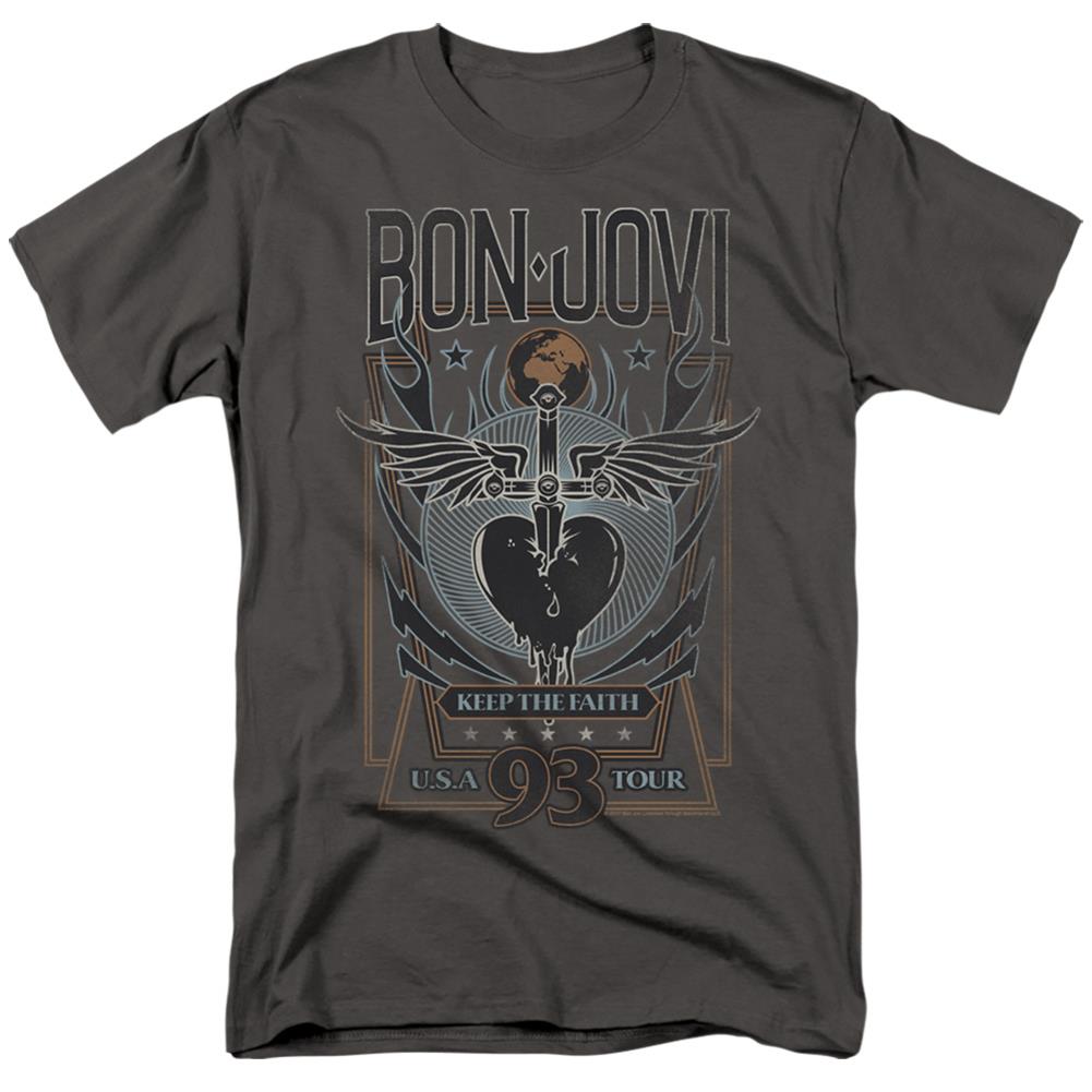 Bon Jovi Keep The Faith Men's 18/1 Cotton Short-Sleeve T-Shirt