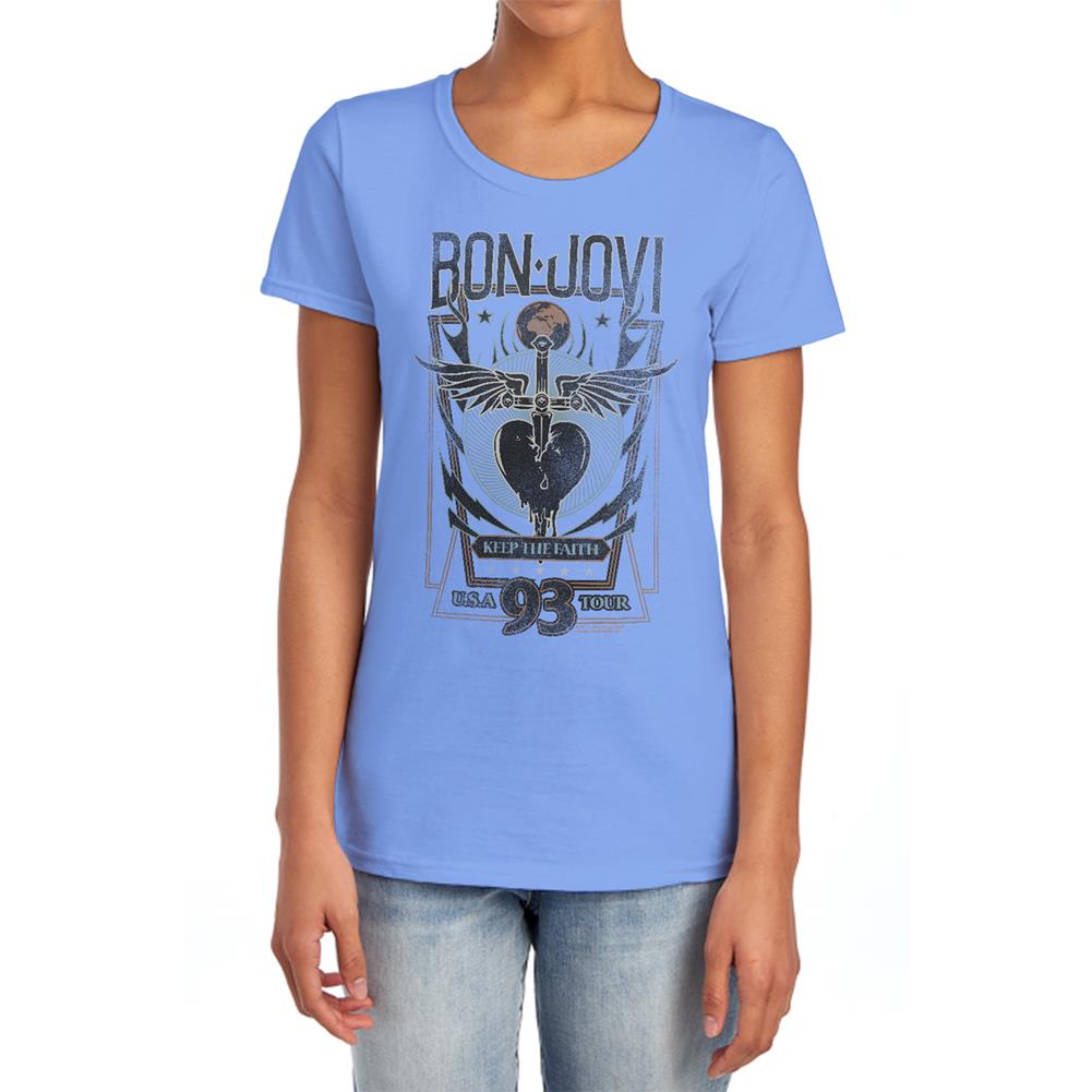 Bon Jovi Keep The Faith Women's 18/1 Cotton Short-Sleeve T-Shirt