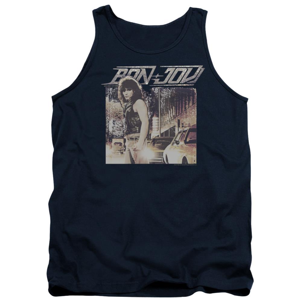 Bon Jovi Runaway Jon Men's 18/1 Cotton Tank Top