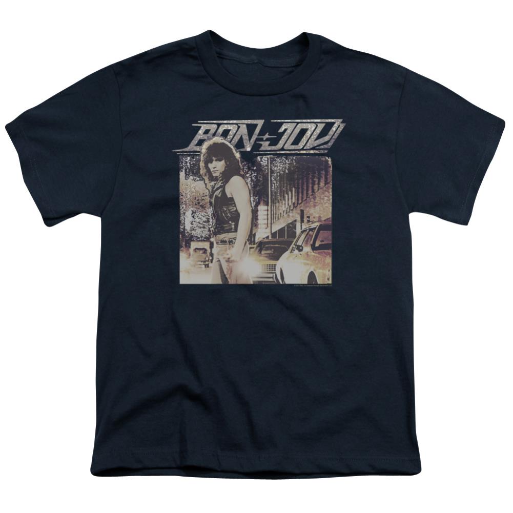 Bon Jovi Runaway Jon Youth 18/1 100% Cotton Short-Sleeve T-Shirt