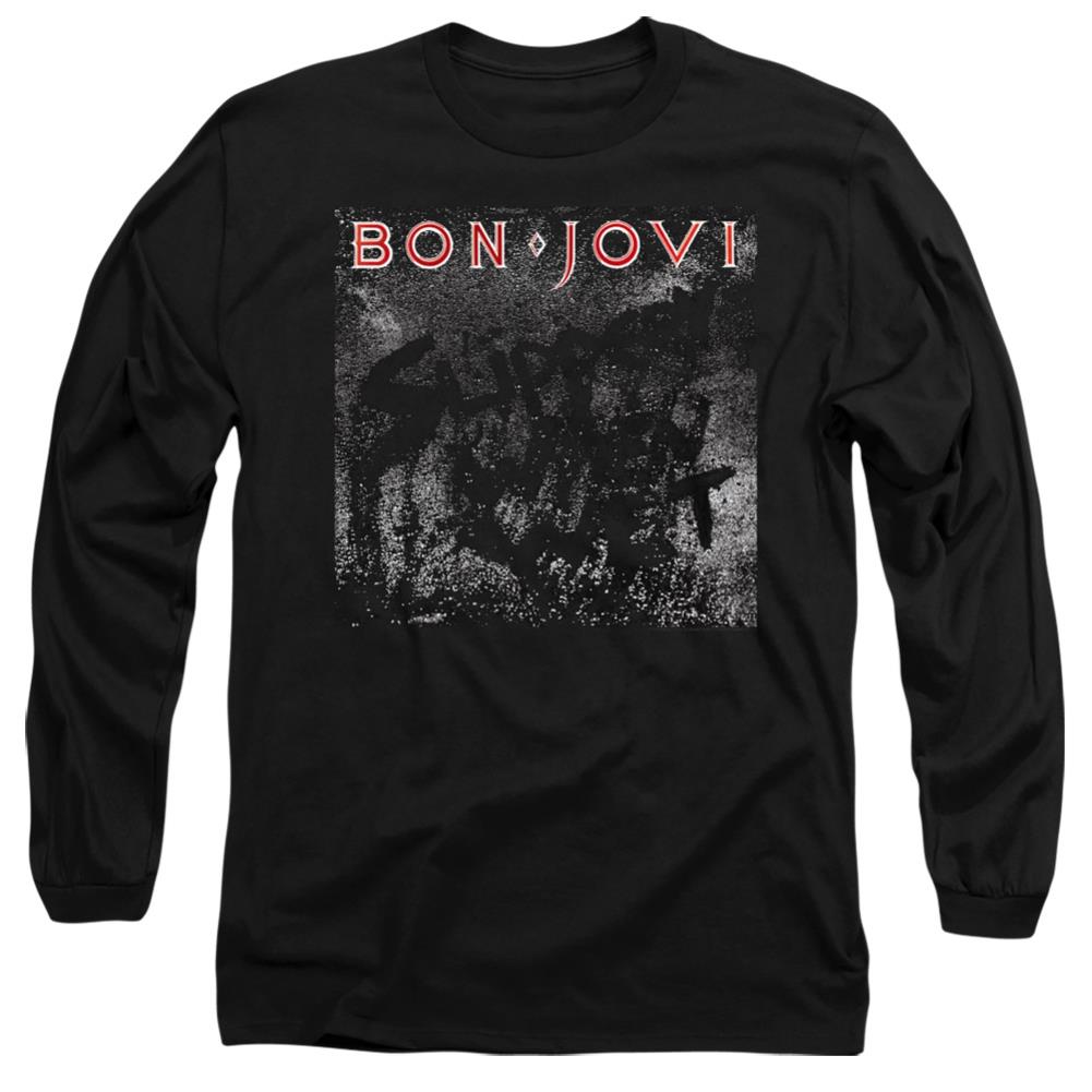 Bon Jovi Slippery Cover Men's 18/1 Cotton Long-Sleeve T-Shirt