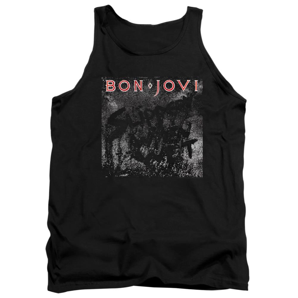 Bon Jovi Slippery Cover Men's 18/1 Cotton Tank Top