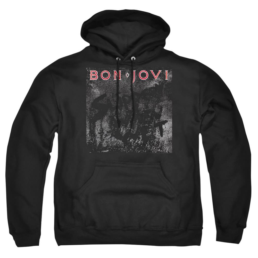 Bon Jovi Slippery Cover Men's Pull-Over 75 25 Poly Hoodie