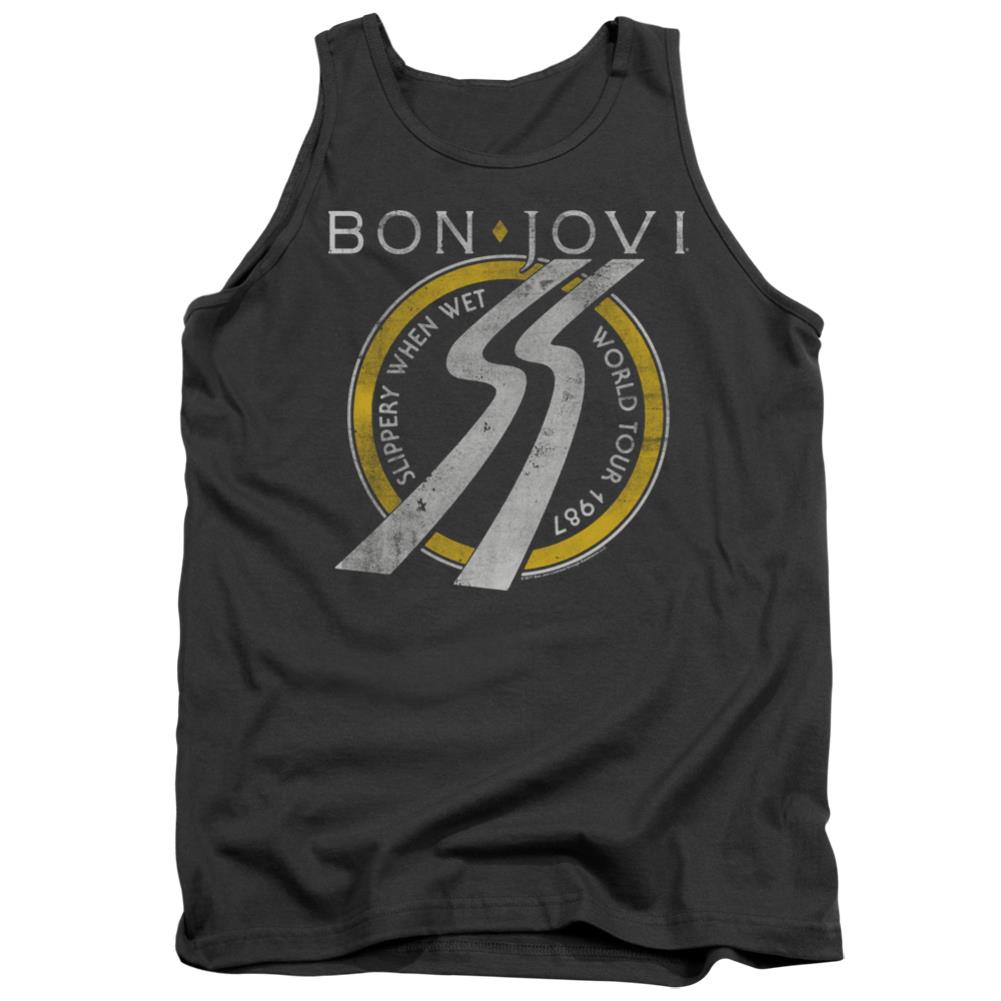 Bon Jovi Slippery When Wet World Tour Men's 18/1 Cotton Tank Top