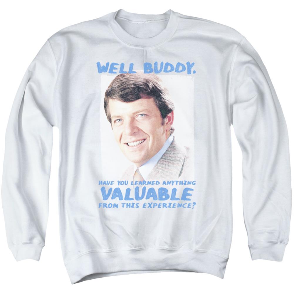 Brady Bunch Buddy Men's Crewneck 50 50 Poly Long-Sleeve T-Shirt